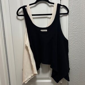 Free People We The Free Sing La La Asymmetrical Knit Hem Tank Top Bundle, Size S